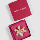 Crystal Orchid Brooch - Gold