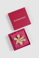 Crystal Orchid Brooch - Gold