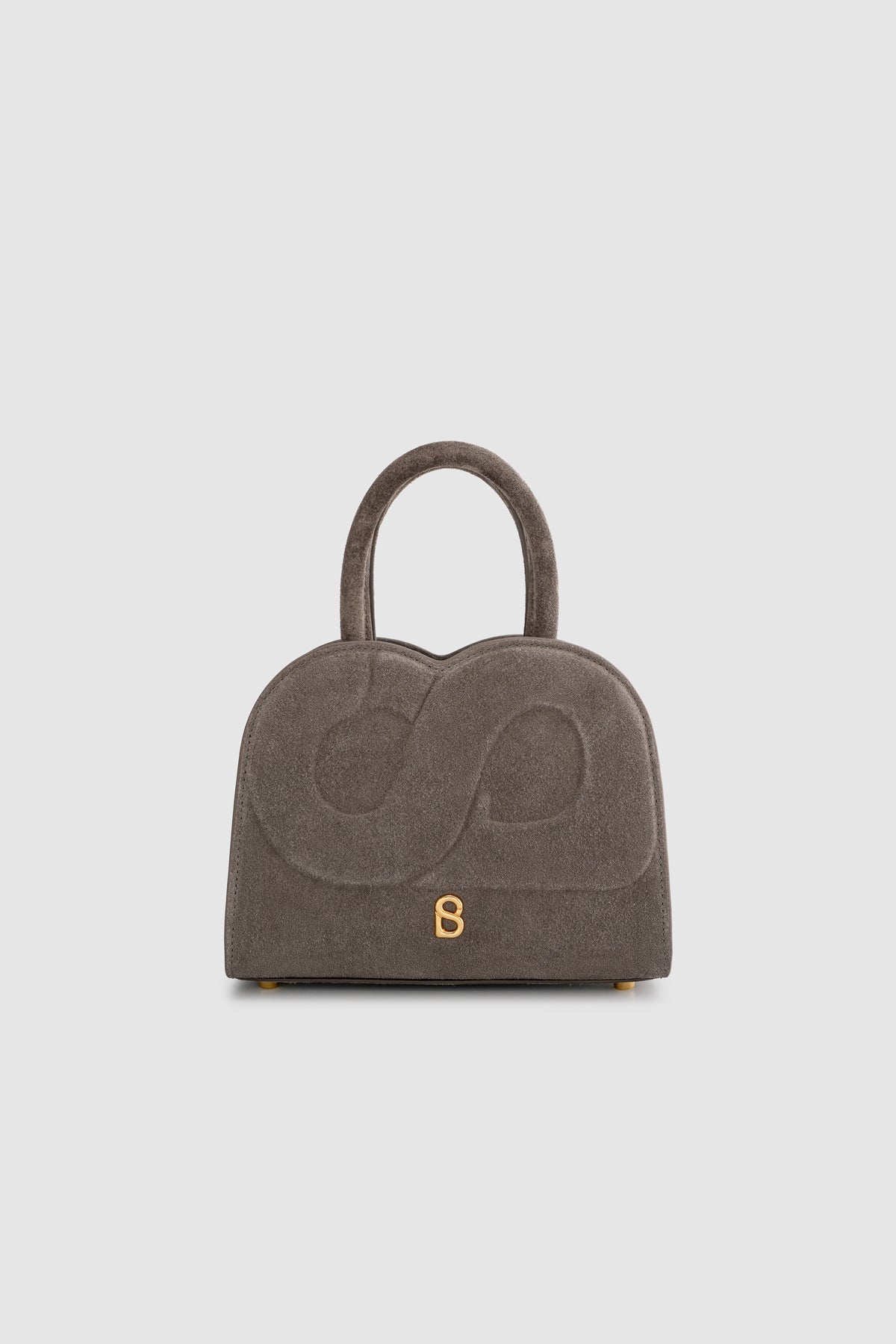 Joy Bag Small - Suede Leather - Taupe