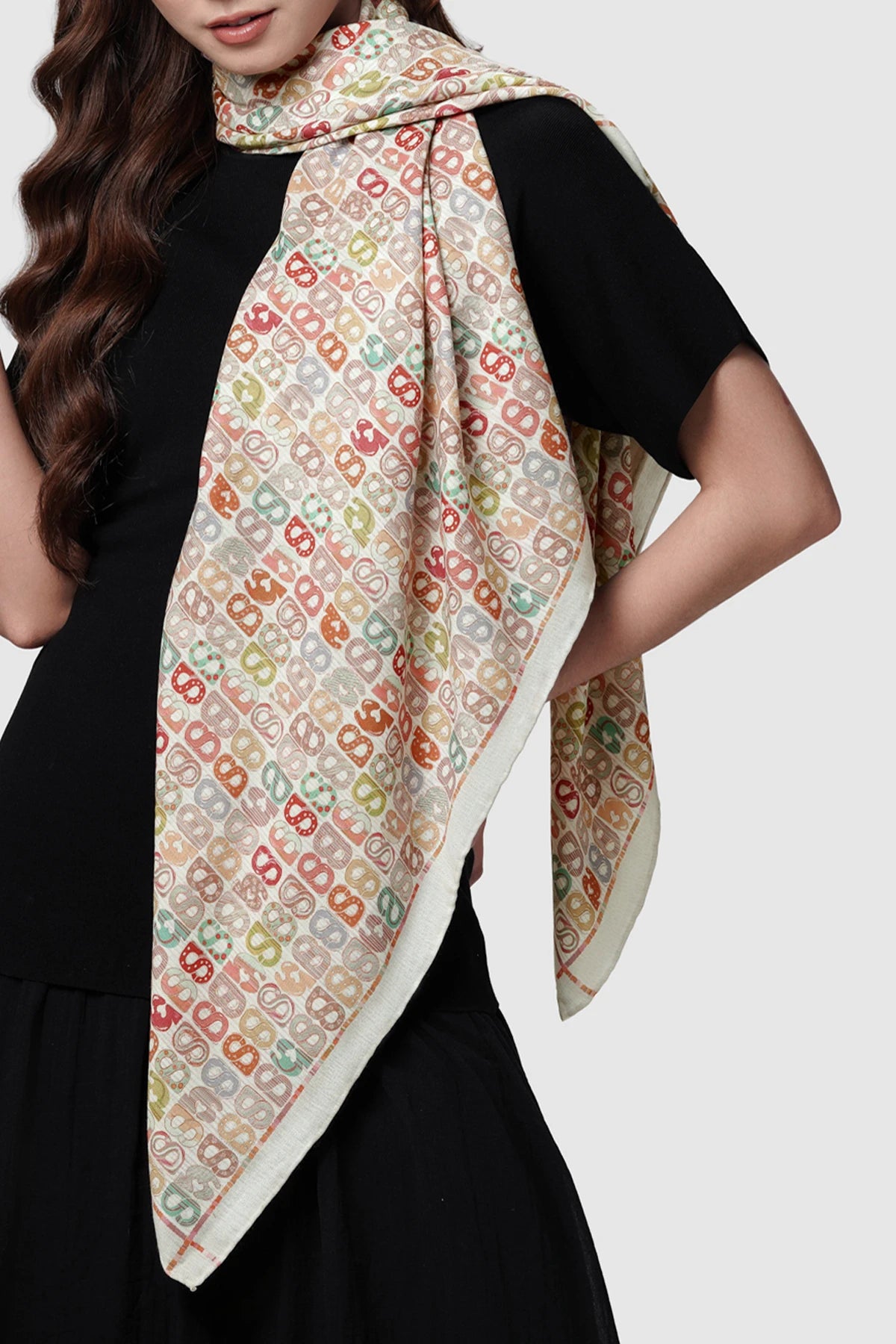 Nagita Wool Scarf - Biscotti
