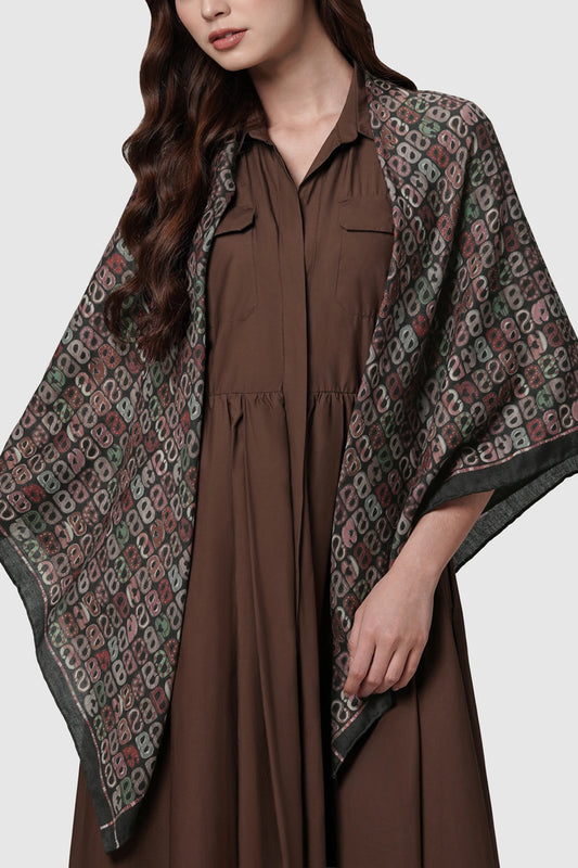 Nagita Wool Scarf - Espresso