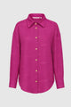 Tropical26 Linen Shirt - Fuschia