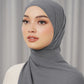 Georgette Tapis Shawl - Charcoal Grey