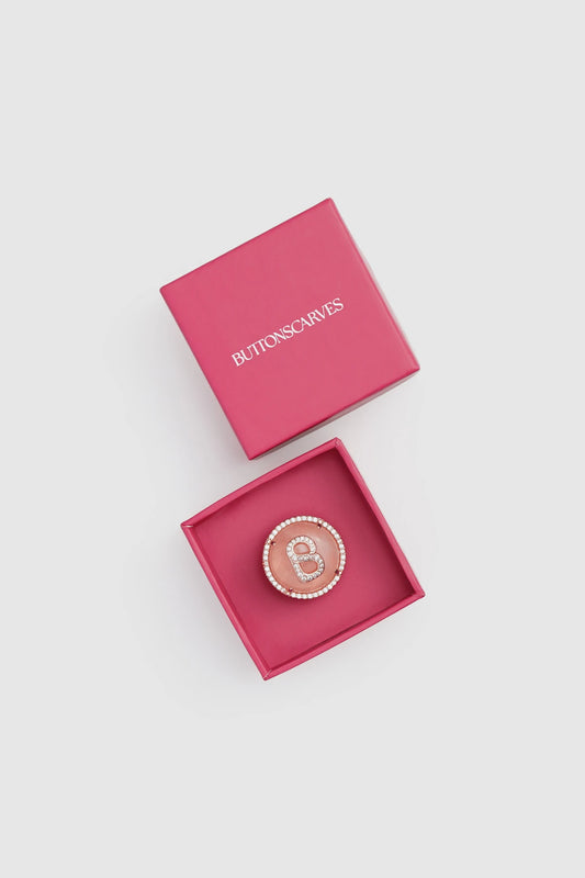 Liora Pin Brooch - Rose Pink Gold
