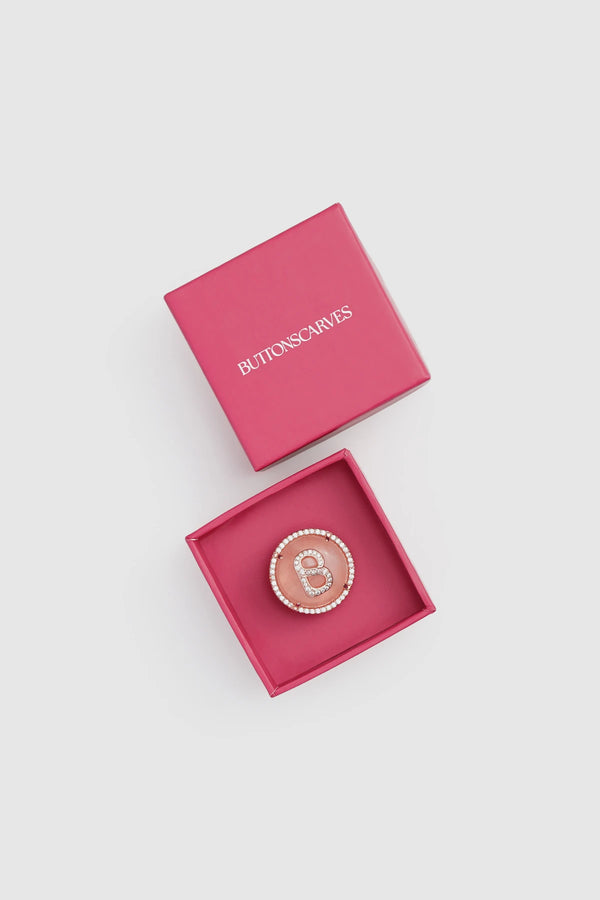 Liora Pin Brooch - Rose Pink Gold