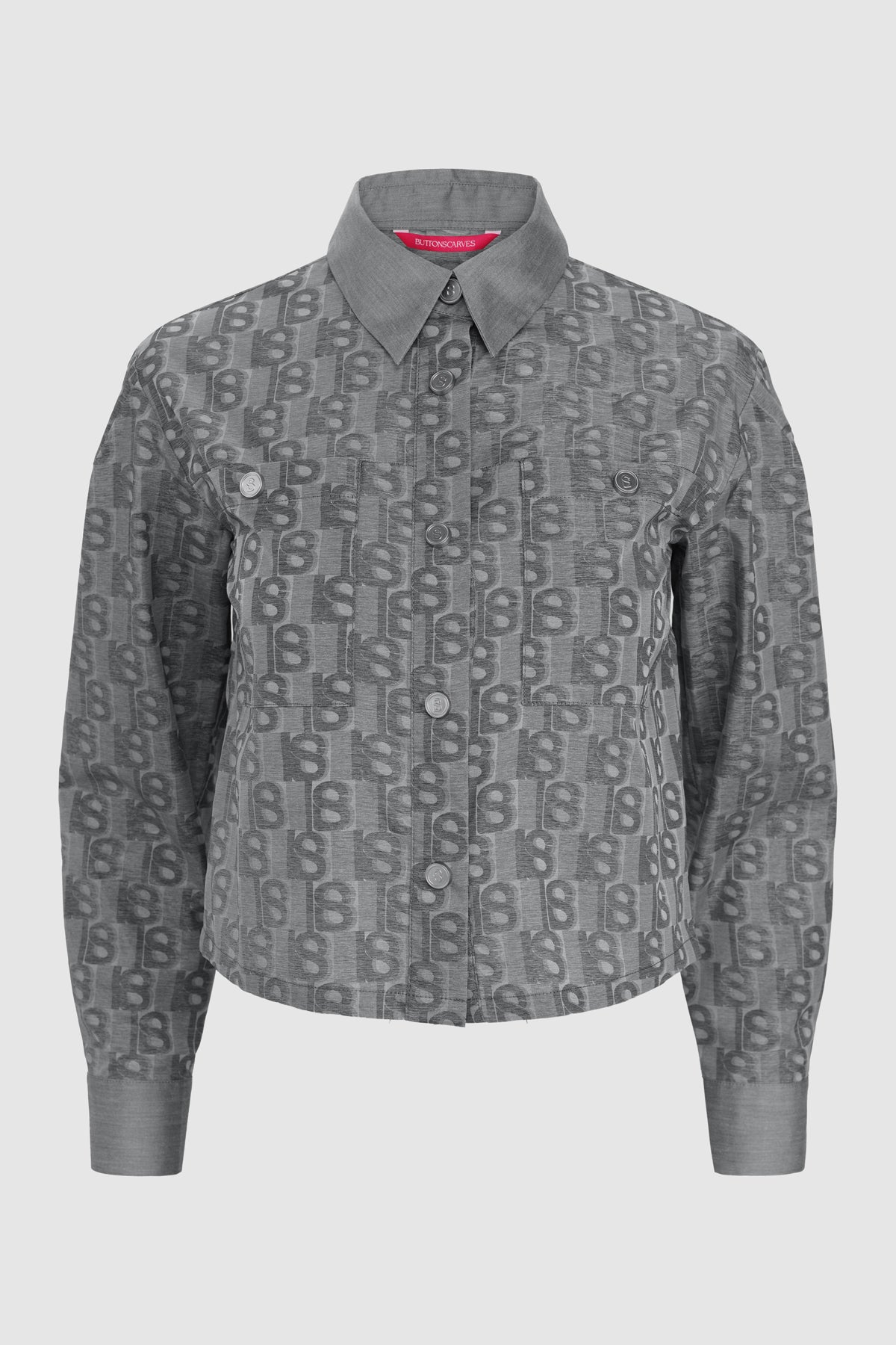 Leena Crop Shirt - Grey