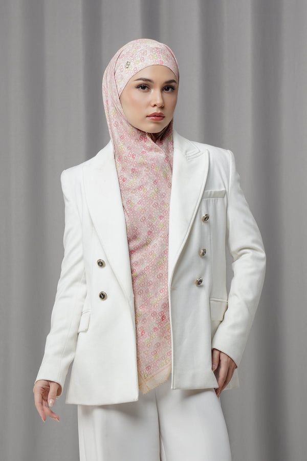 Nagita Tie Back Square - Vanilla