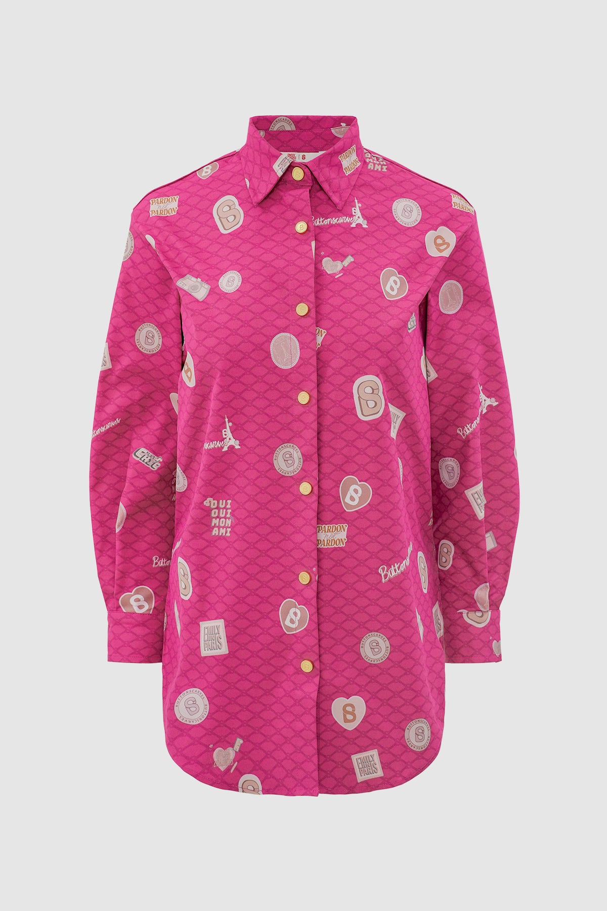 Parisian Basic Shirt - Fuchsia