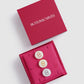 Round Pin Brooch Package 06 - White