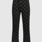 Beverly Monogram Pants - Black