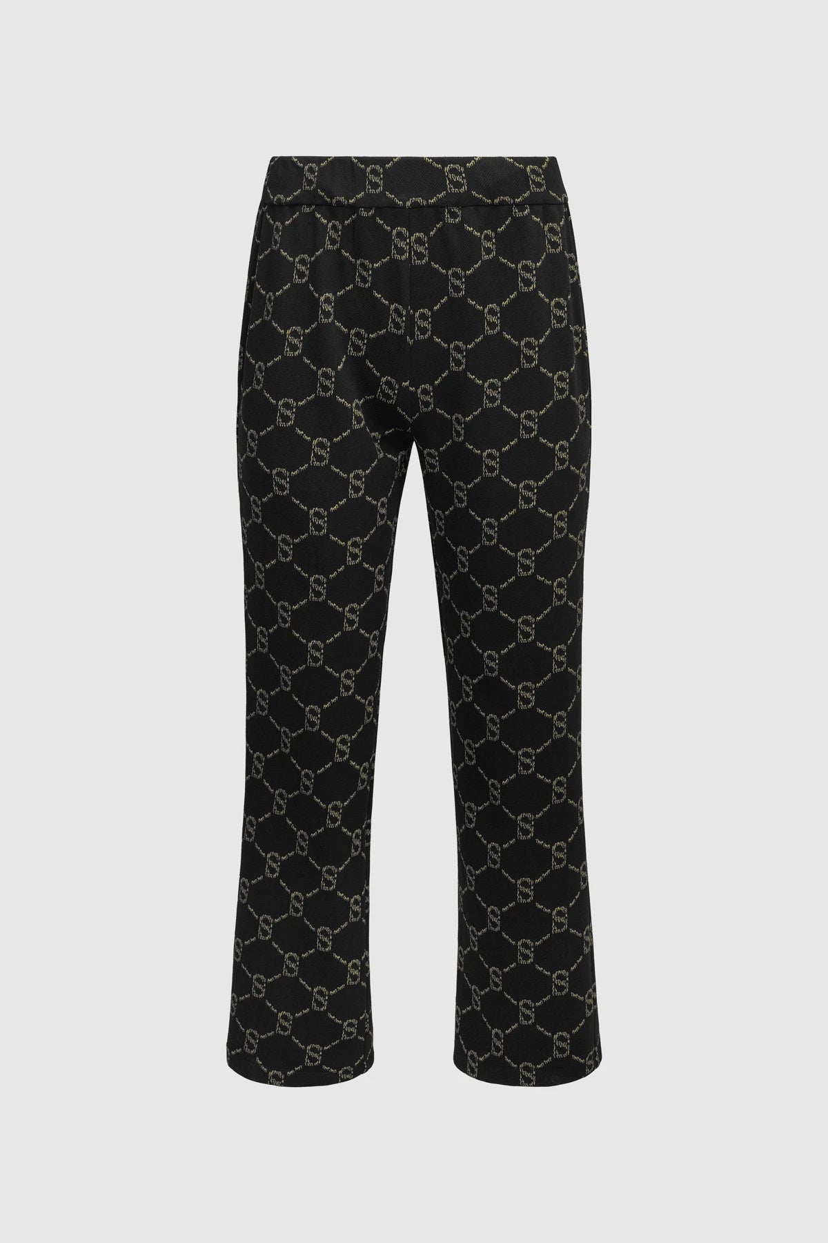Beverly Monogram Pants - Black