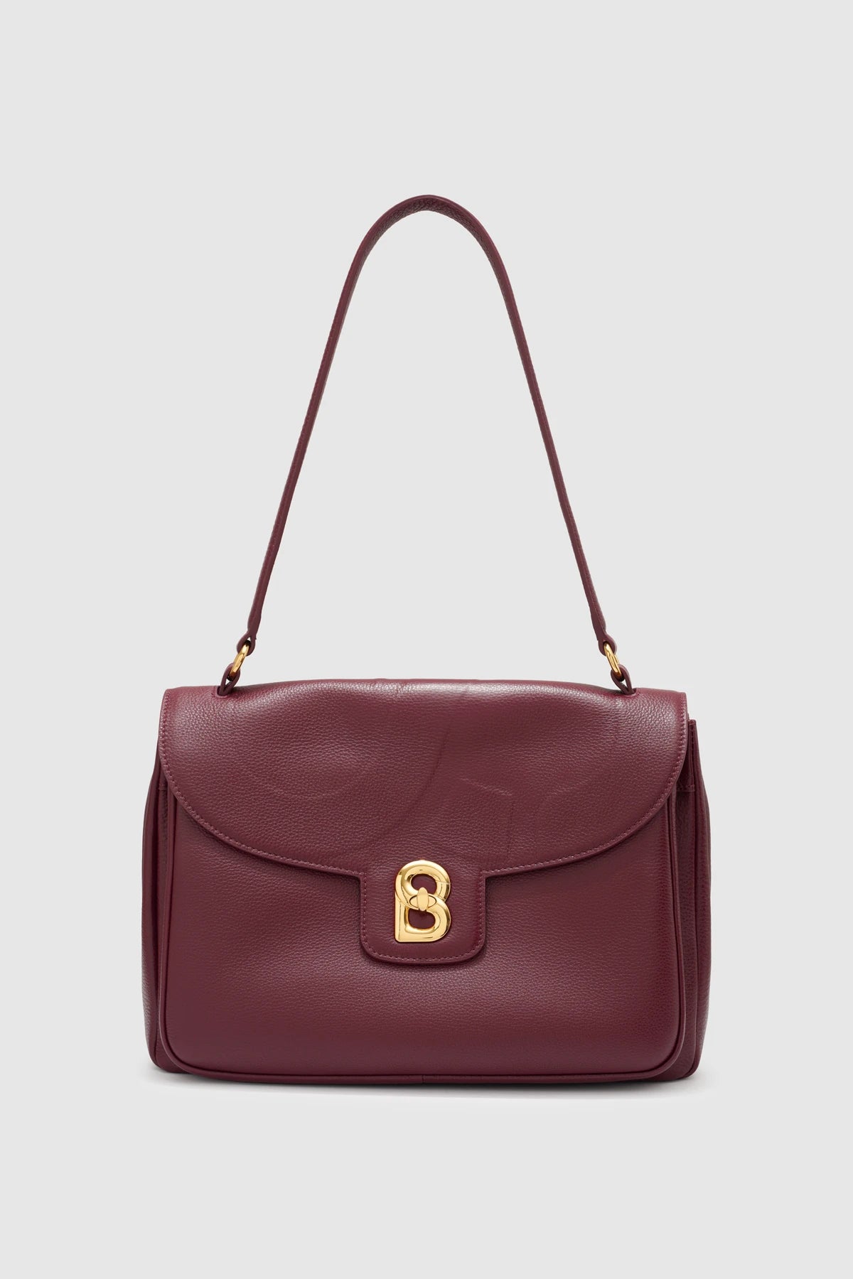 Savina Bag - Pebble Leather - Dark Cherry