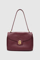 Savina Bag - Pebble Leather - Dark Cherry