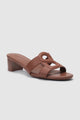 Kefi Block Heels - Brown