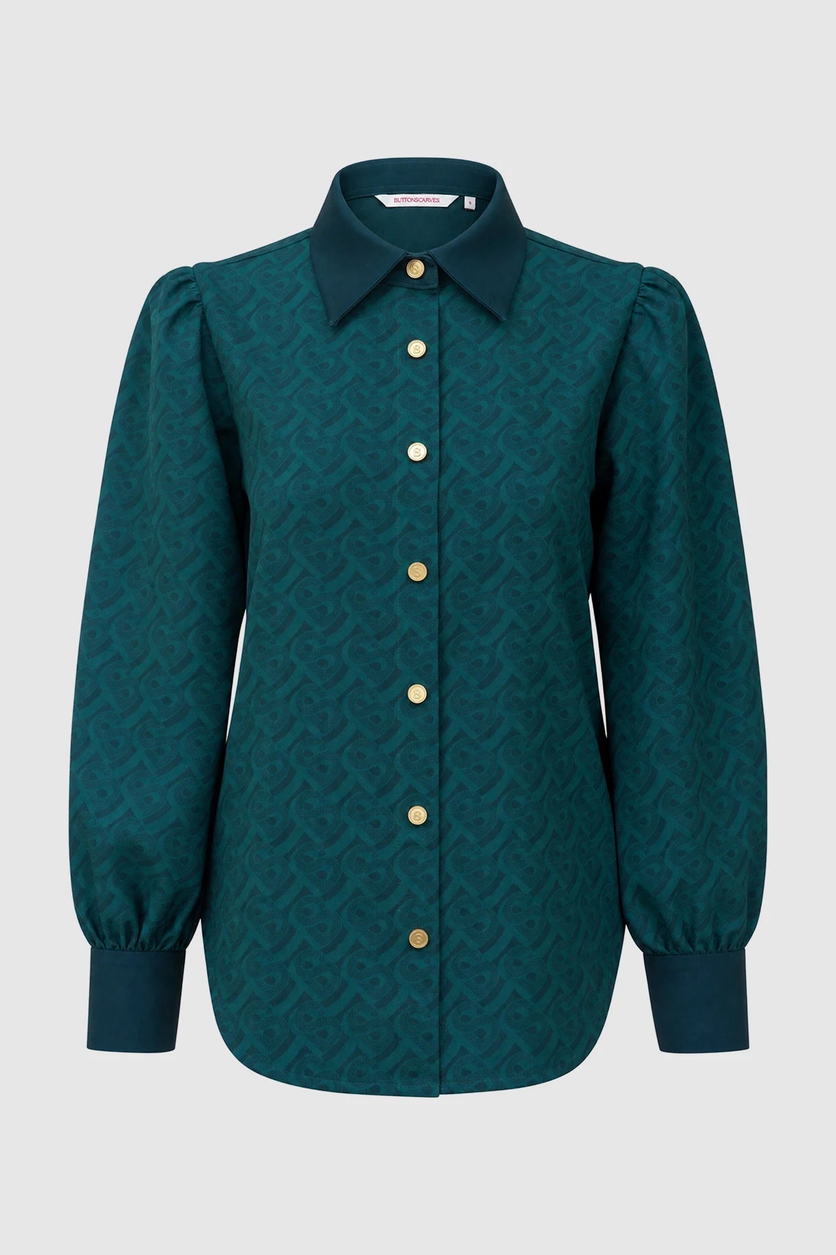 Tropical26 Puff Shirt - Deep Teal