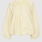 Leena Cotton Ruffle Blouse - Yellow