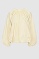 Leena Cotton Ruffle Blouse - Yellow