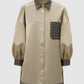 Bimu Mix Fabric Shirt - Taupe