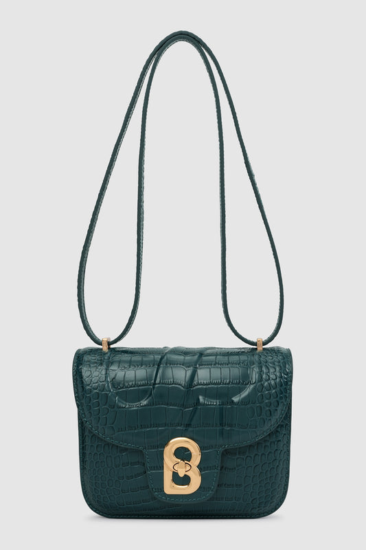 Alba Bag - Teal in Croco