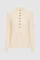 Clare Knit Top - Ivory
