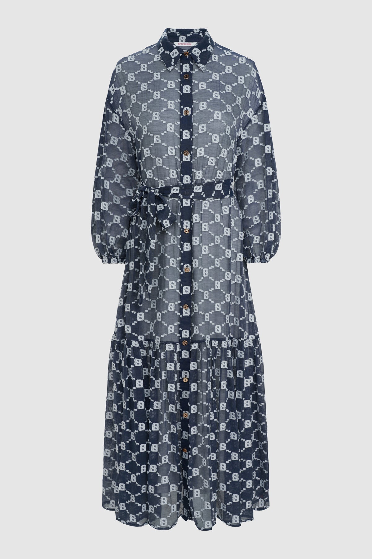 Beverly Shirt Dress - Navy