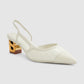 Signature Jacquard Be Heels - Broken White