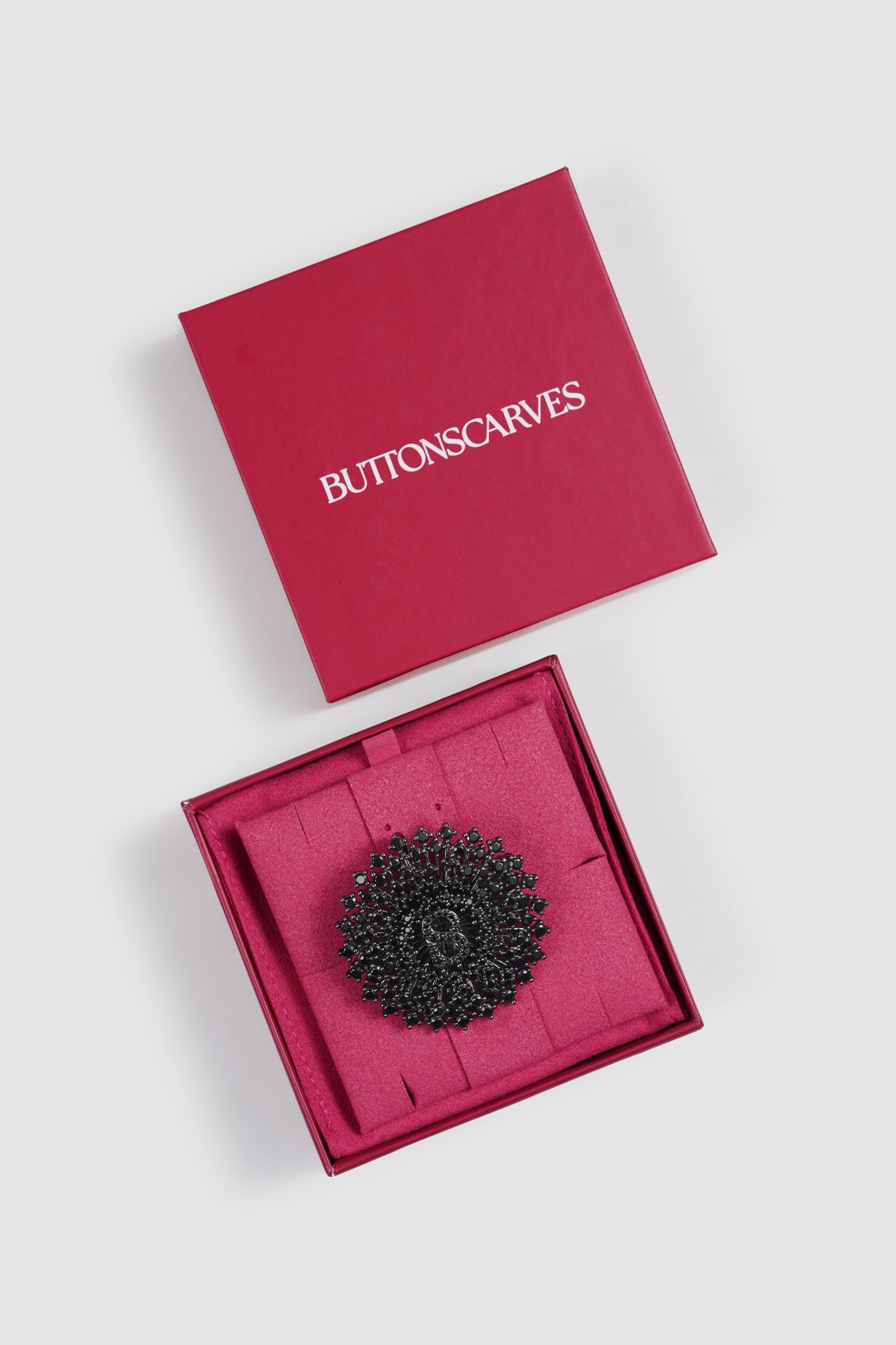 Noura Brooch - Hematite