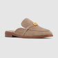 Madeline Deux Open Back Loafer - Khaki