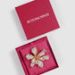 Crystal Orchid Brooch - Rose Gold