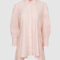Leena Cotton Panelled Shirt - Pink