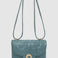 Alba Bag - Dusty Blue in Croco