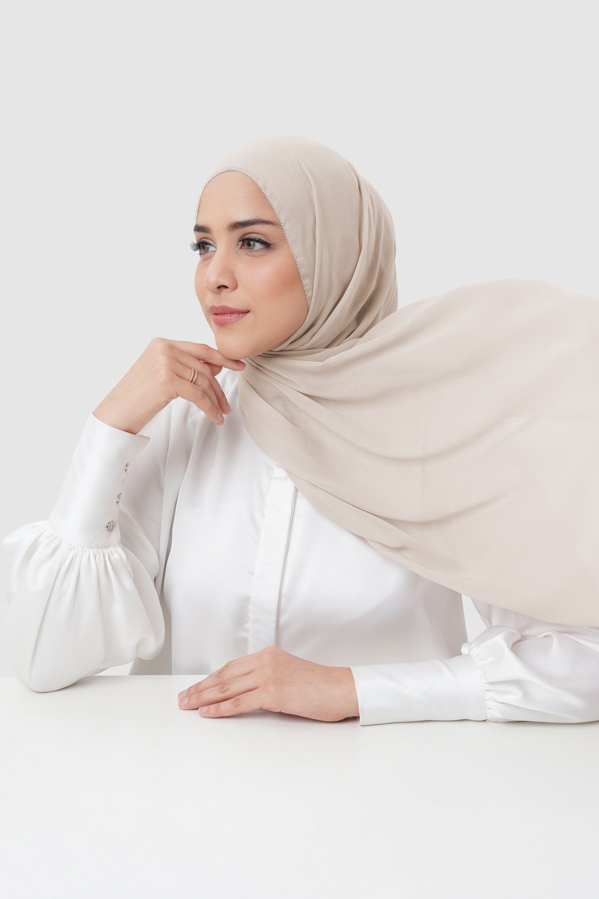 Everyday Twill Shawl - Silver Gray