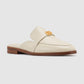 Madeline Deux Open Back Loafer - Ivory