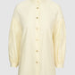 Leena Cotton Ruffle Shirt - Yellow