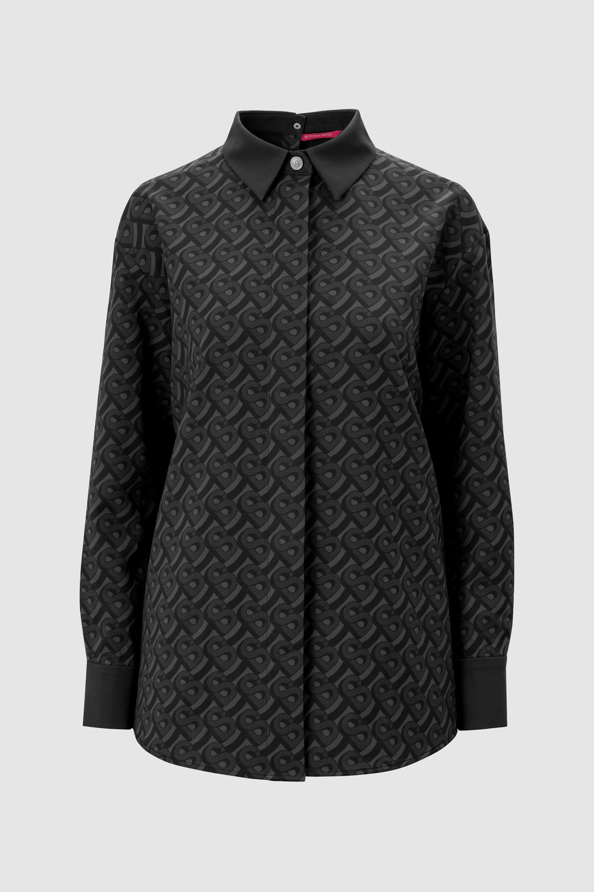 Bimu Shirt With Back Button - Black