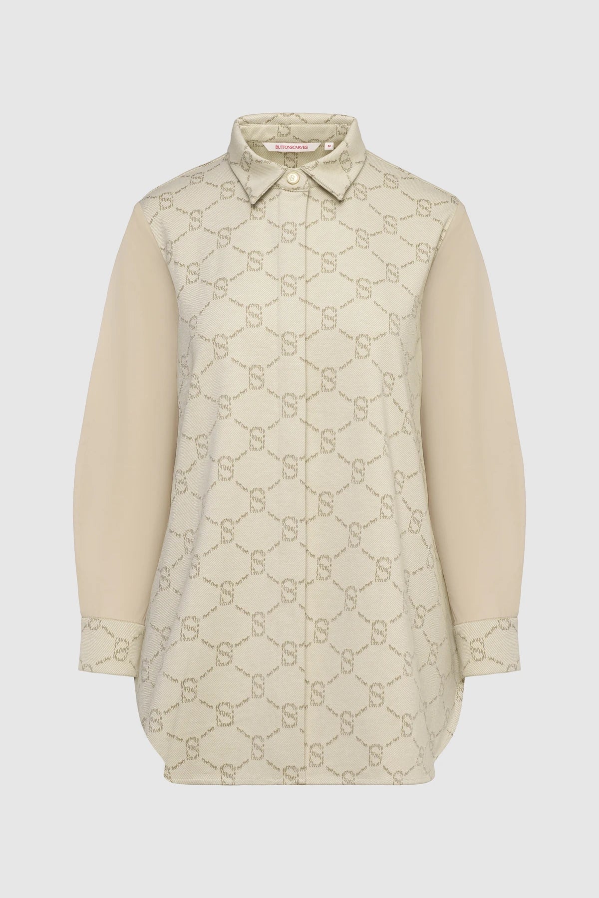 Beverly Monogram Shirt - Cream