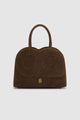 Joy Bag Medium - Suede Leather - Dark Brown