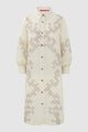Signature Jacquard Printed Tunic - Ecru