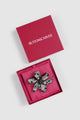Crystal Orchid Brooch- Hematite
