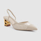 Signature Jacquard Be Heels - Nude