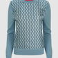 Leena Monogram Sweatshirt - Blue