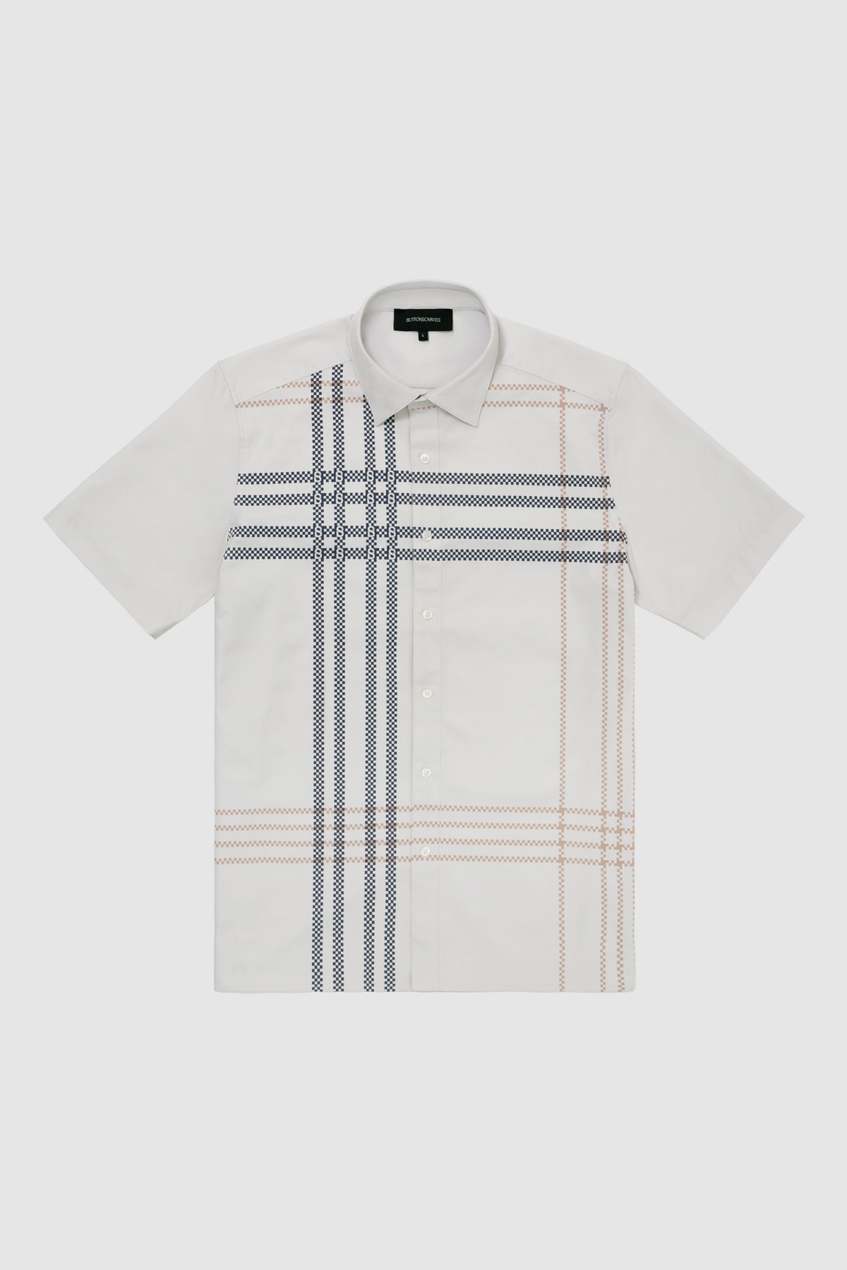 Checked Men Shirt - Gray