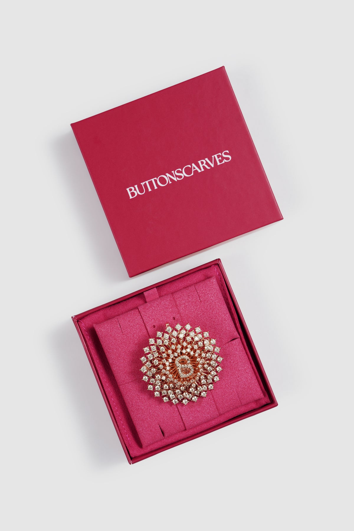 Noura Brooch - Rose Gold