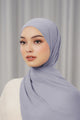 Georgette Tapis Shawl - Lilac Grey