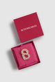 Signature Crystal Brooch - Gold