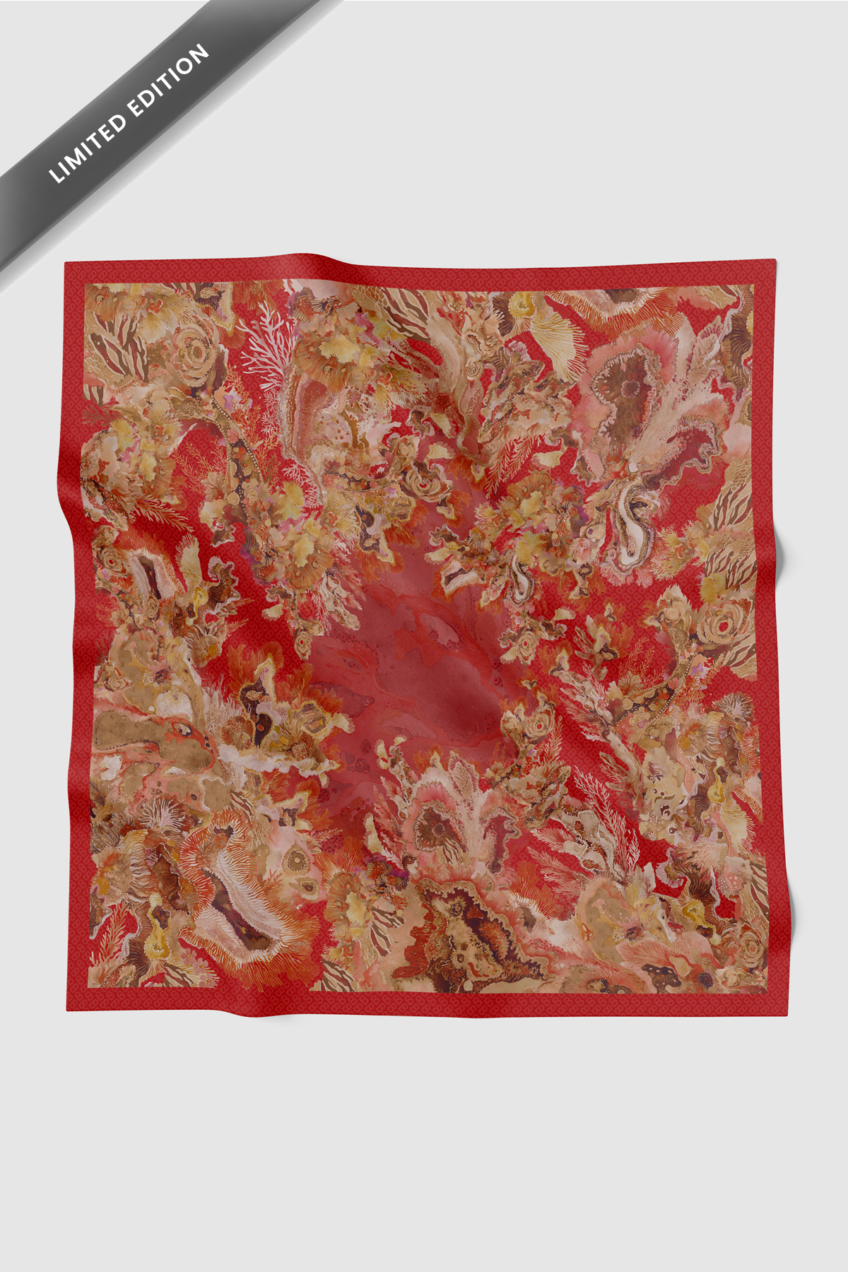 Dune Jacquard Voile - Crimson