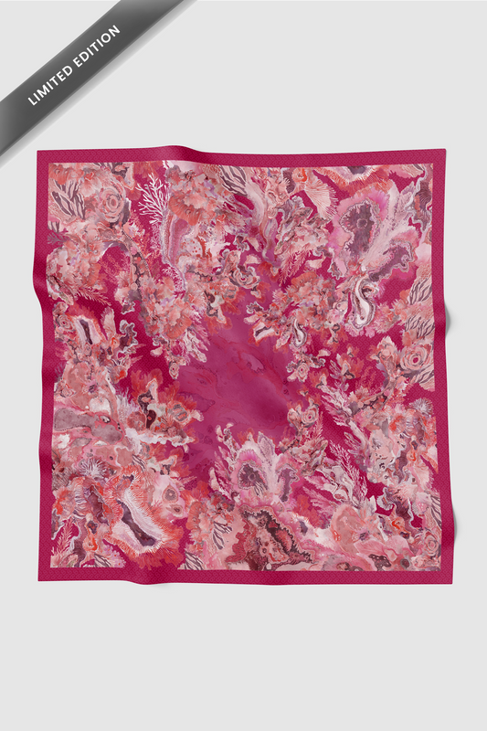 Dune Jacquard Voile - Fuchsine