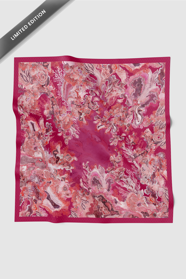 Dune Jacquard Voile - Fuchsine