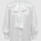 Elora Tapis Tie Bow Shirt - Jasmine