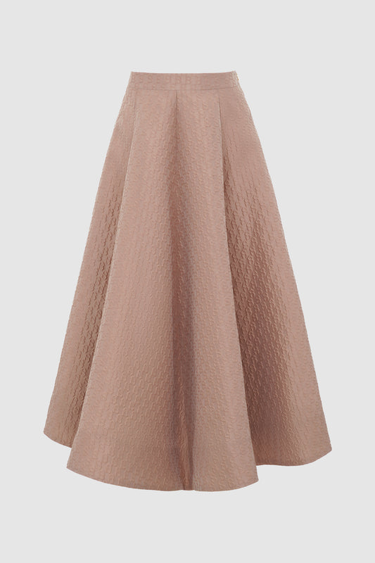 Signature Jacquard Skirt - Dusty